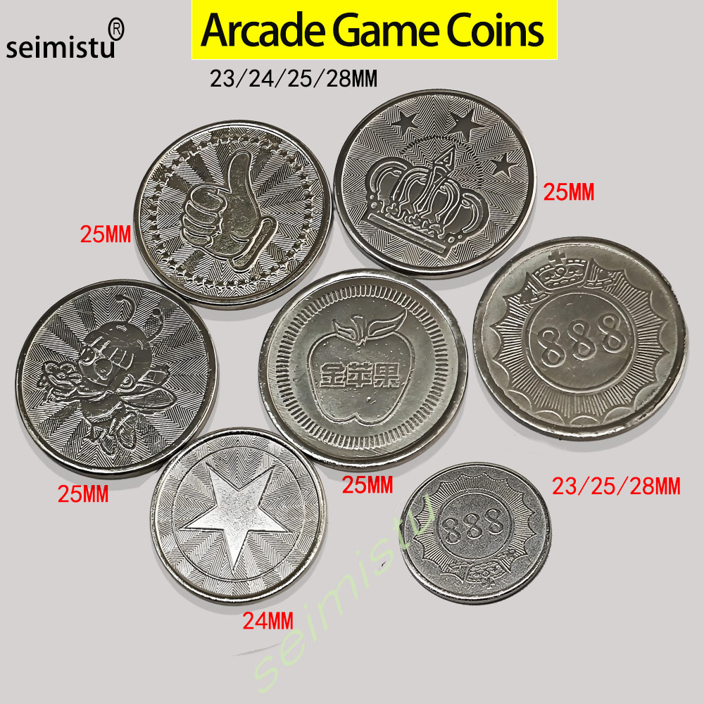 Arcade Toy Claw Vending Machine - 100 шт., жетоны из нержавеющей стали