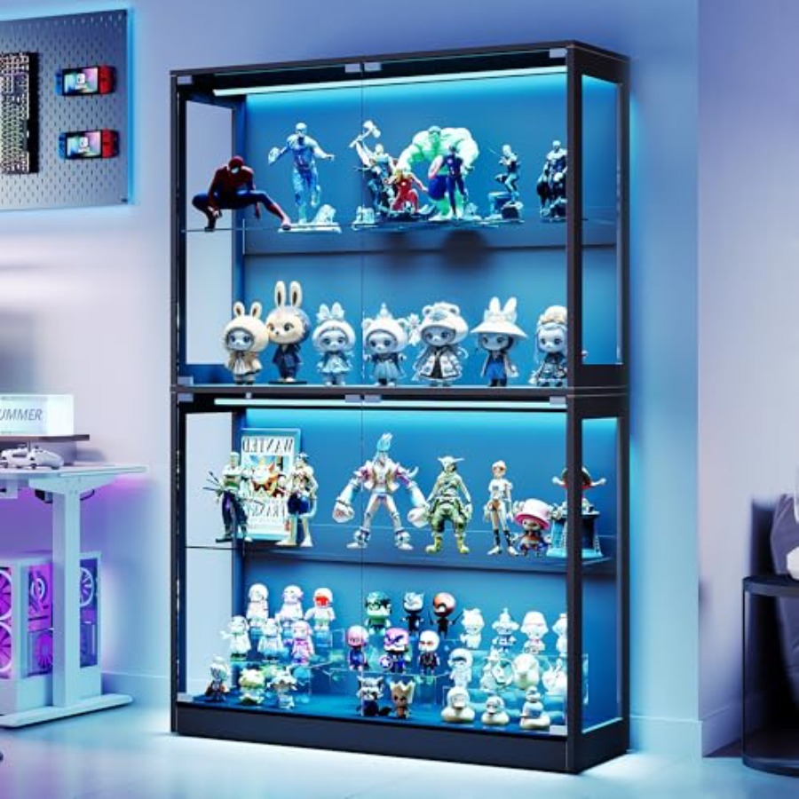 45-дюймовый RGB-дисплейный шка – обзор и цена Glass Cabinet Display