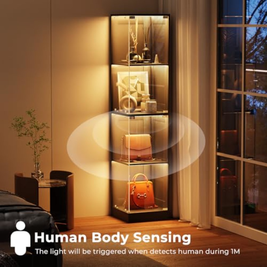 Угловой витринный шкаф со стек – обзор и цена Glass Cabinet Display
