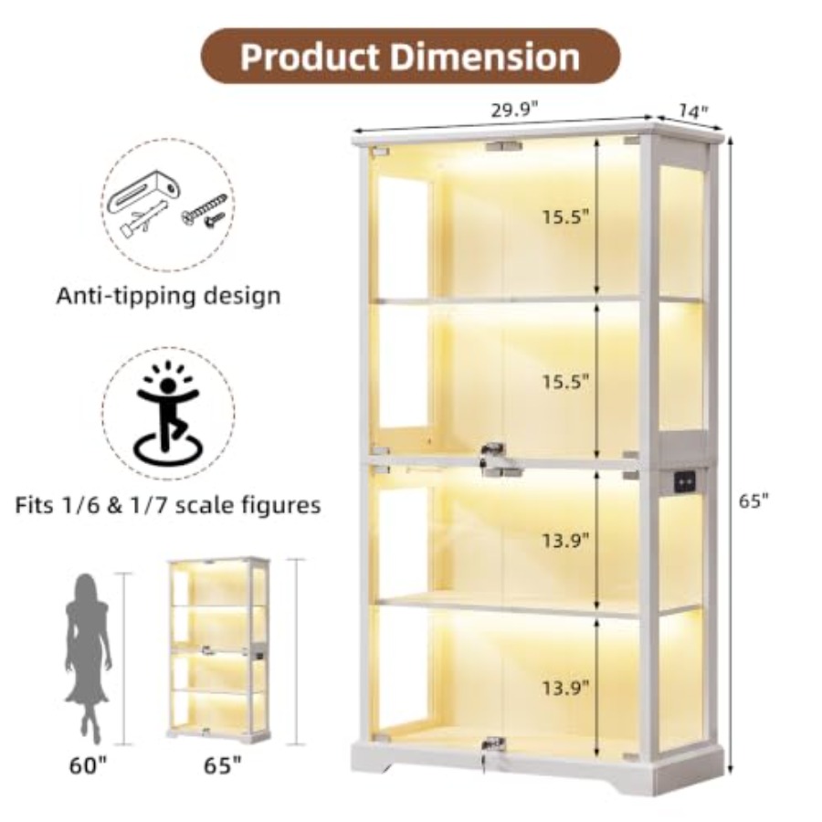 Стеклянный витринный шкаф в ст – обзор и цена Glass Cabinet Display