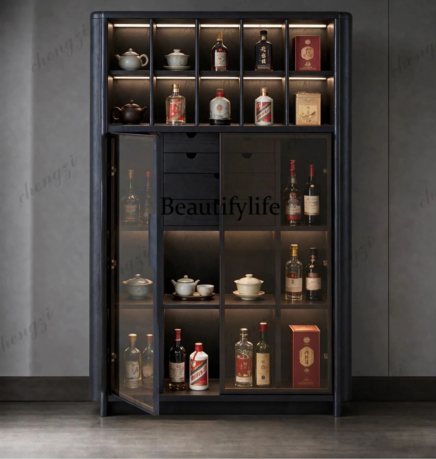 a55 Итальянский минималистский – обзор и цена Glass Cabinet Display
